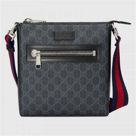 zwarte gucci messenger tas